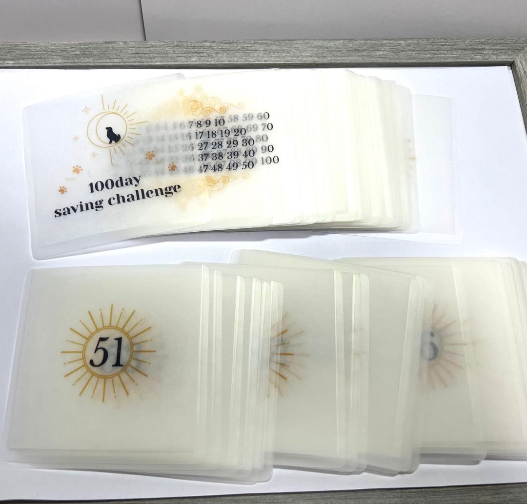 新作＊100日リフィル＊犬＊太陽＊貯金＊ saving＊韓国＊BOX付き