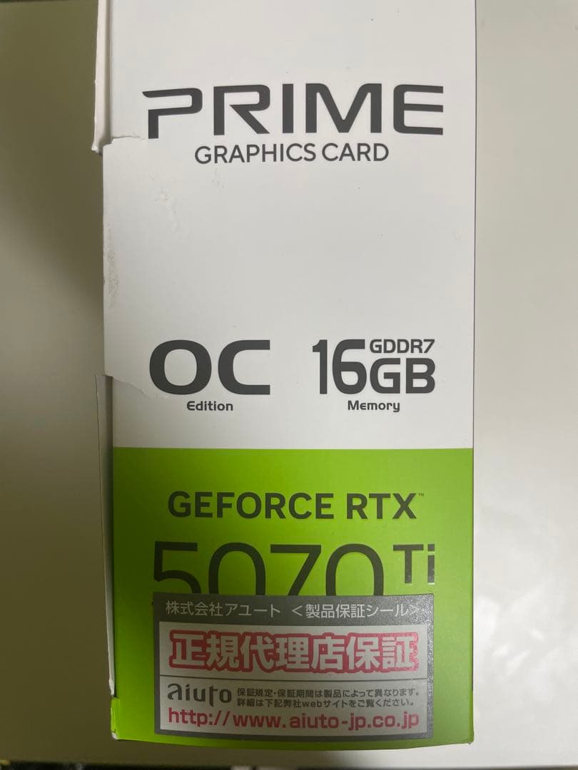 グラフィックボード・グラボ・ビデオカード ASUS GeForce RTX 5070 Ti OC 16GB