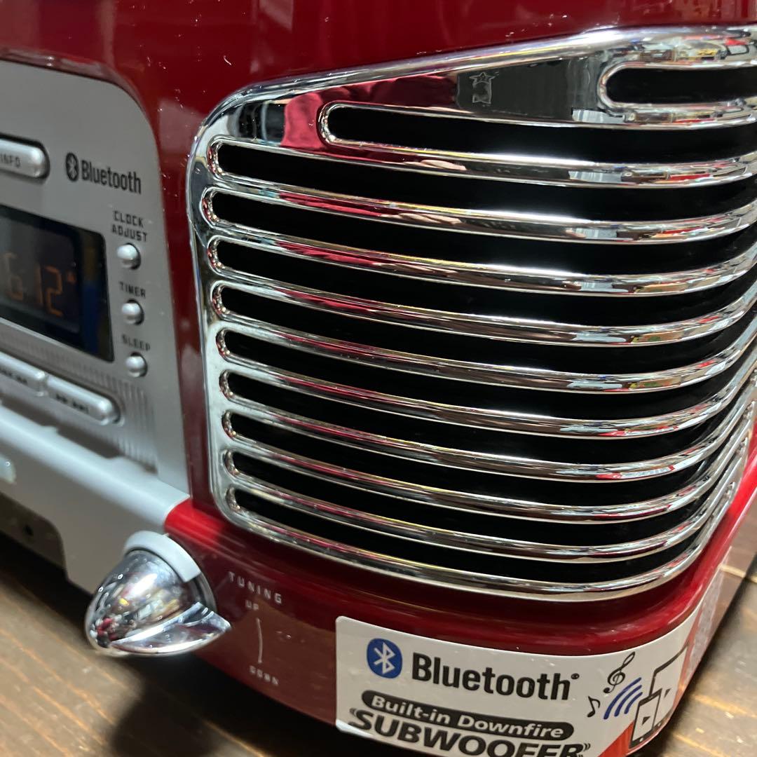 TEAC SL-D930 CDプレーヤーラジオ　赤　レトロタイプ