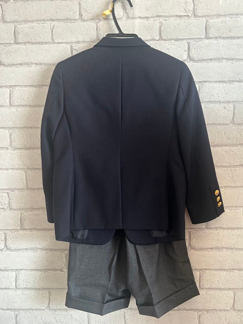 【クリーニング済】Ralph Lauren ネイビー スーツジャケット上下120