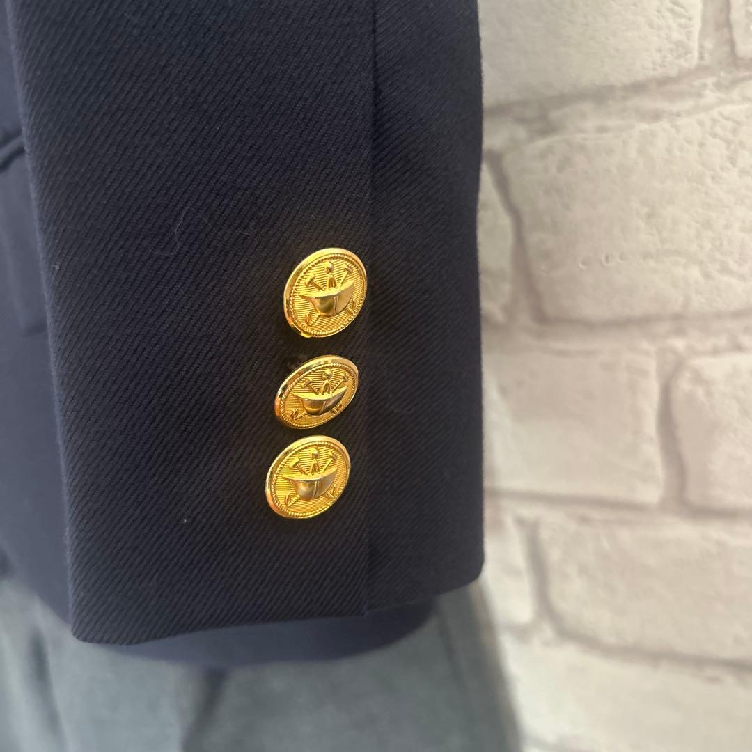 【クリーニング済】Ralph Lauren ネイビー スーツジャケット上下120