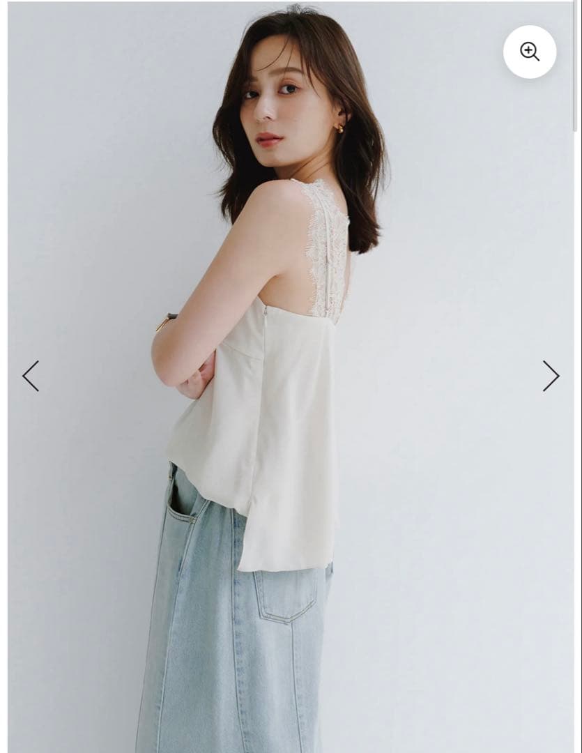 【anuans】レーストリムカップインキャミソール サイズ2