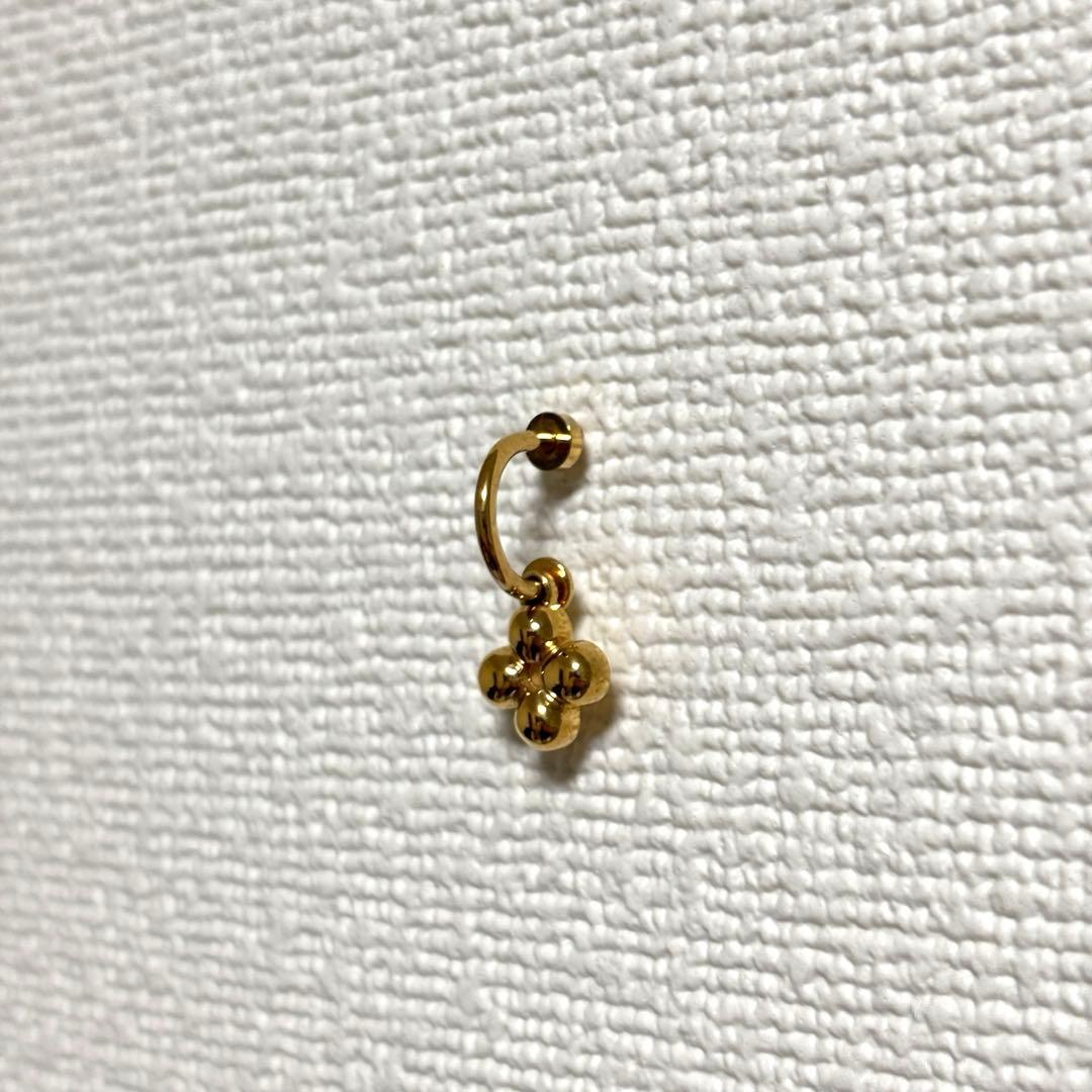 ルイヴィトン ピアス ブルーミング ピアス M64859 ゴールド LV 片耳