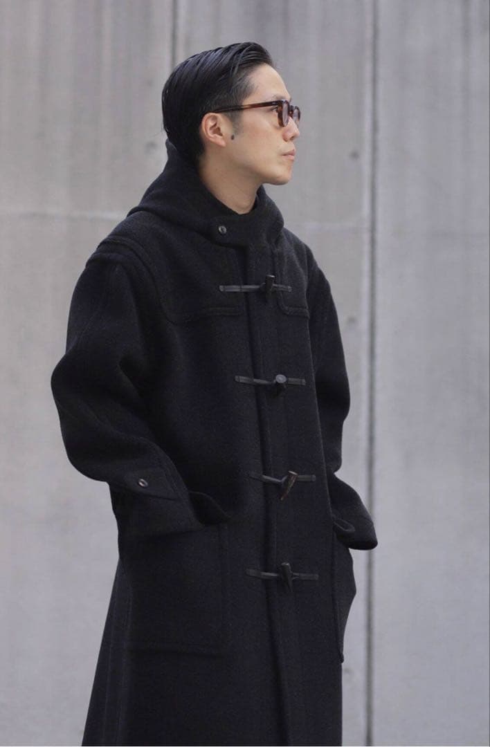 INVERTERE インバーティア ダッフルコート ジョシュアエリス 黒 40