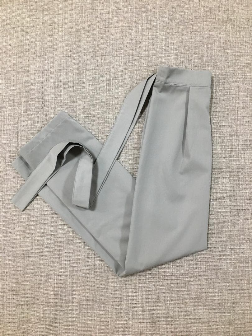 茶道稽古着　二部式　ツイル　グレーカーキ