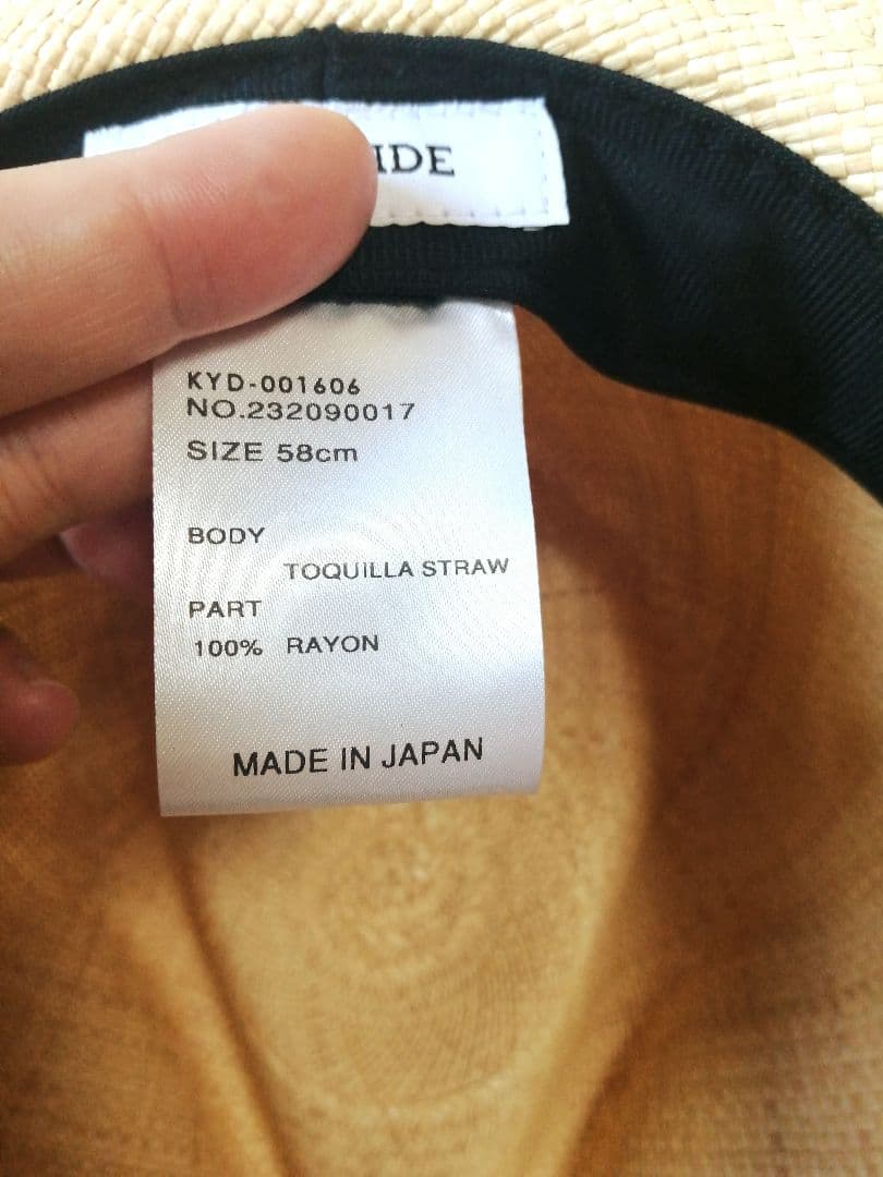 オーバーライド　パナマハット　中折れハット　トキヤ草　日本製