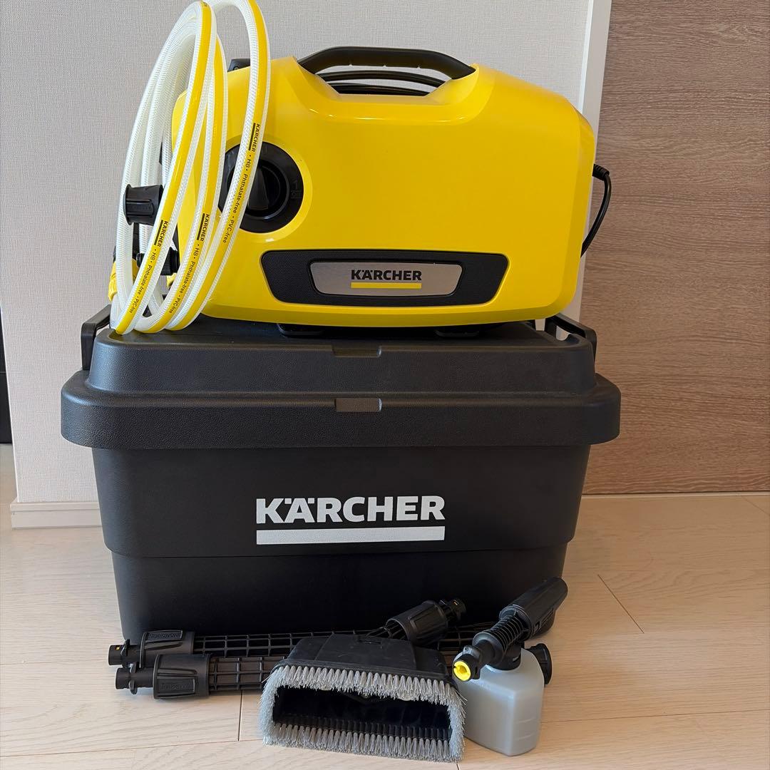 ケルヒャー K2 サイレント 高圧洗浄機 公式限定 専用BOX・デッキブラシ付き