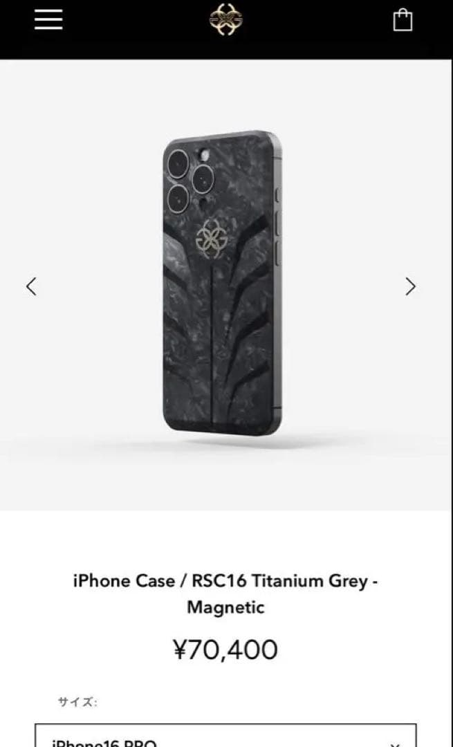 新品60％offゴールデンコンセプトiPhone16 PRO用カーボンケース