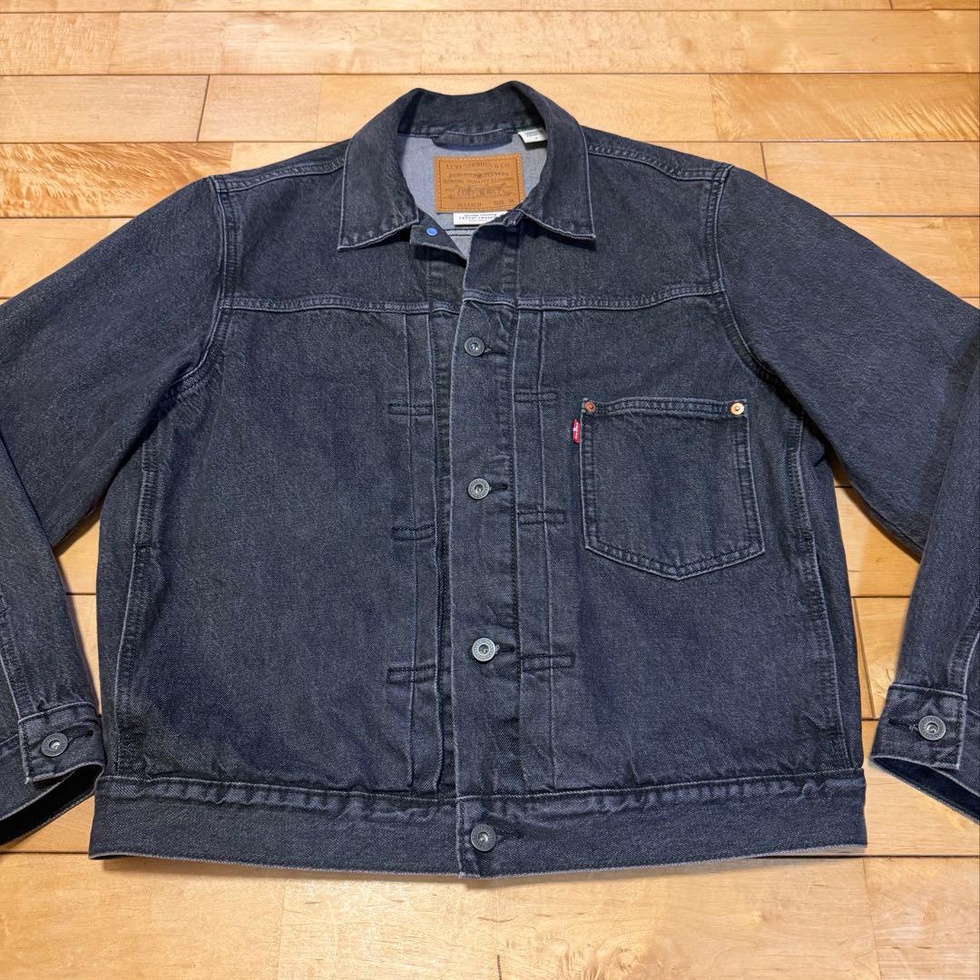 Levi's 1st 大戦モデル 先染め ブラックデニム Gジャン
