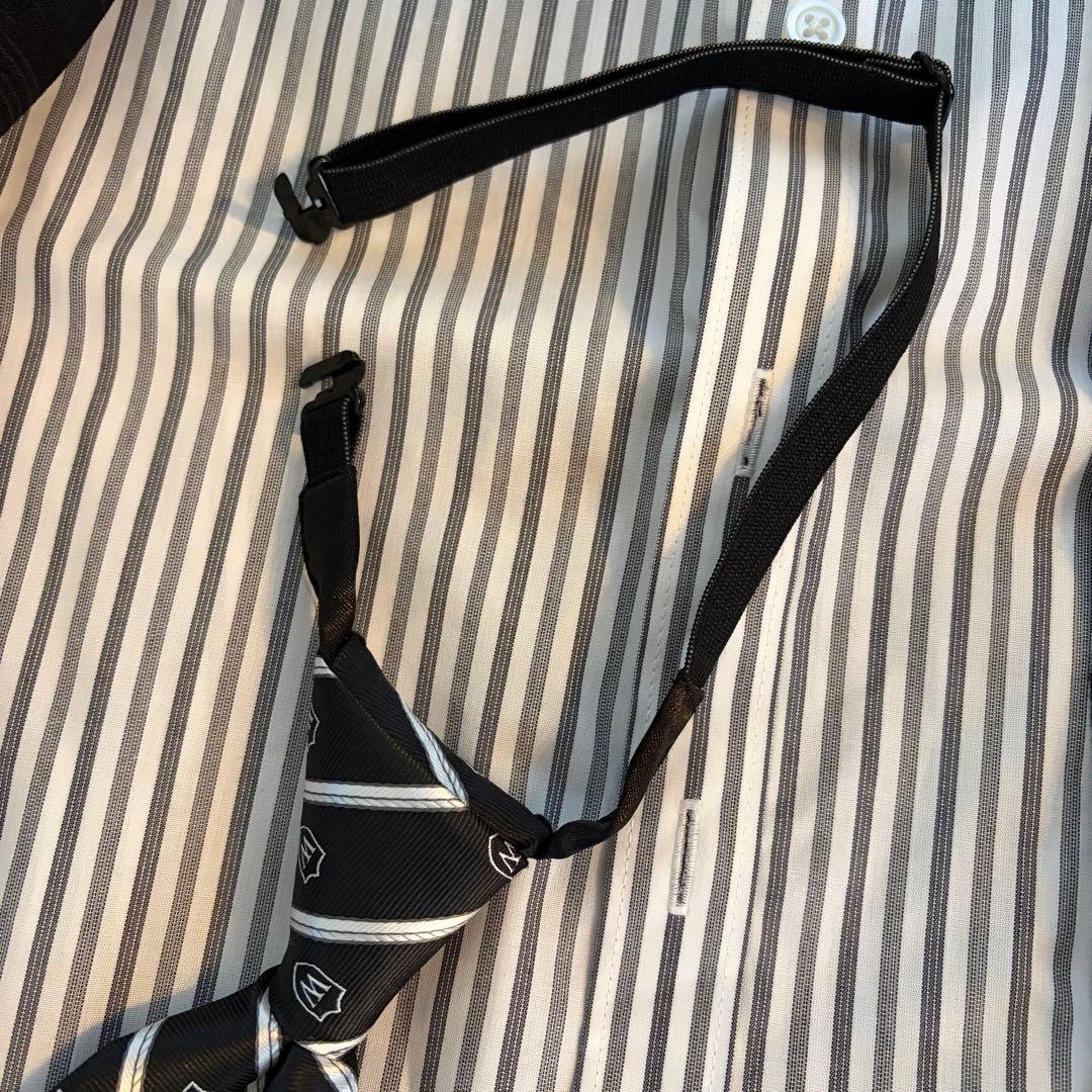 ビームス BEAMS フォーマルスーツ 黒 チェック 150cm 卒業式