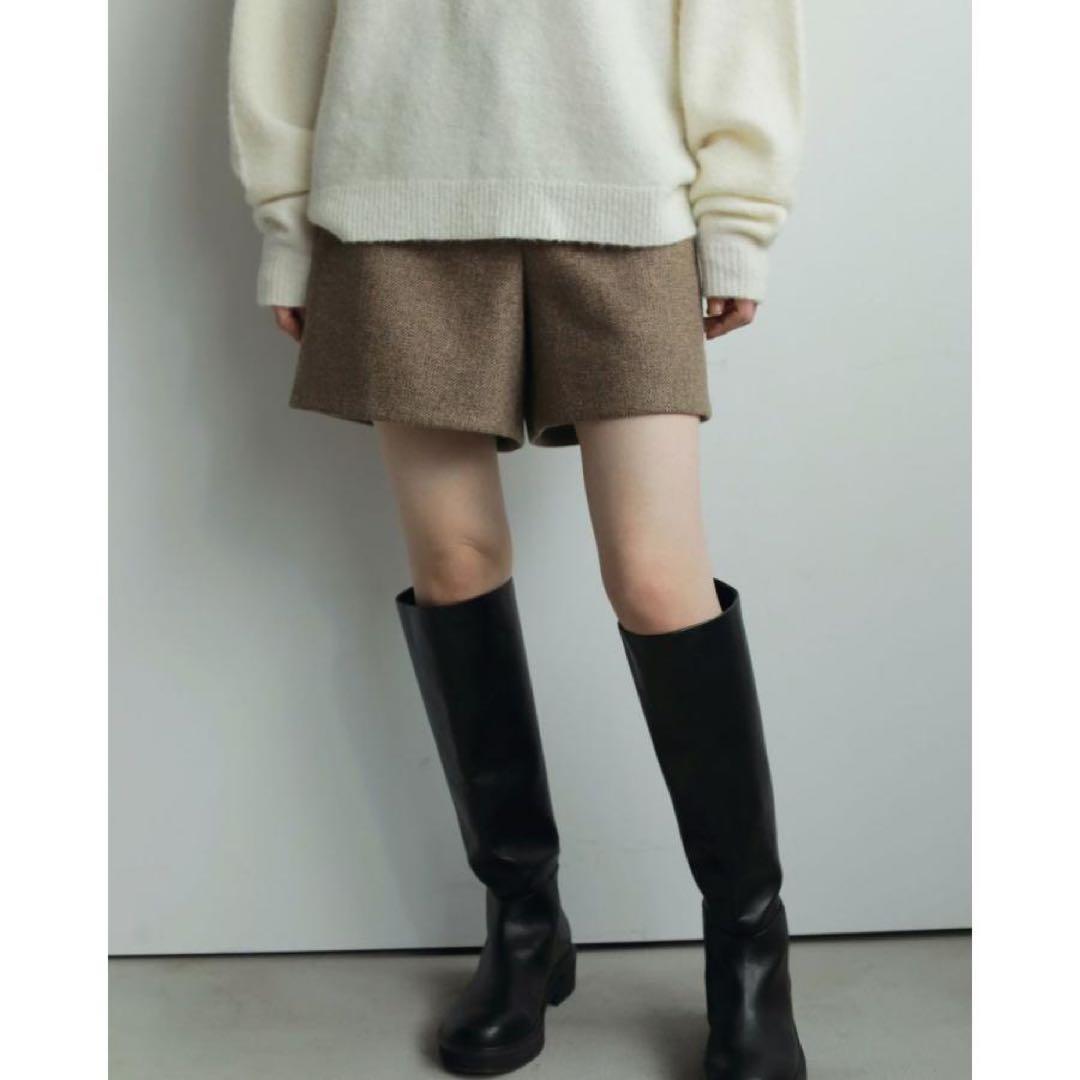 anuke へリンボーンショートパンツ 36