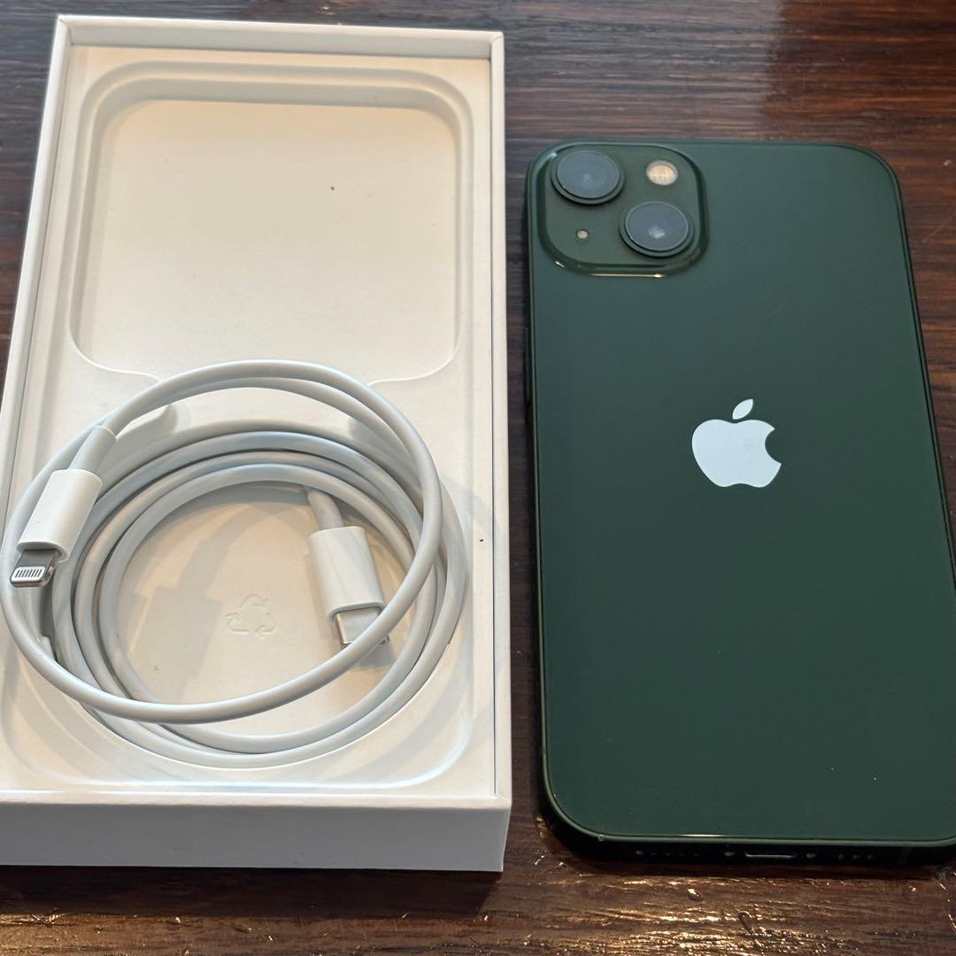 iPhone13 本体　128GB バッテリー84% 中古　グリーン　スマホ