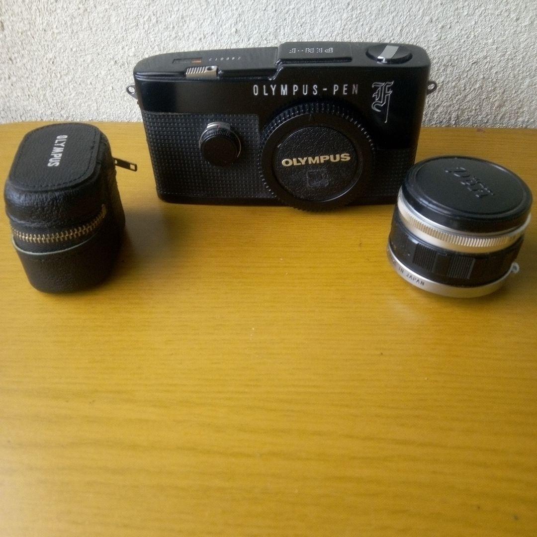黒塗り Olympus PEN F フィルムカメラ実働品