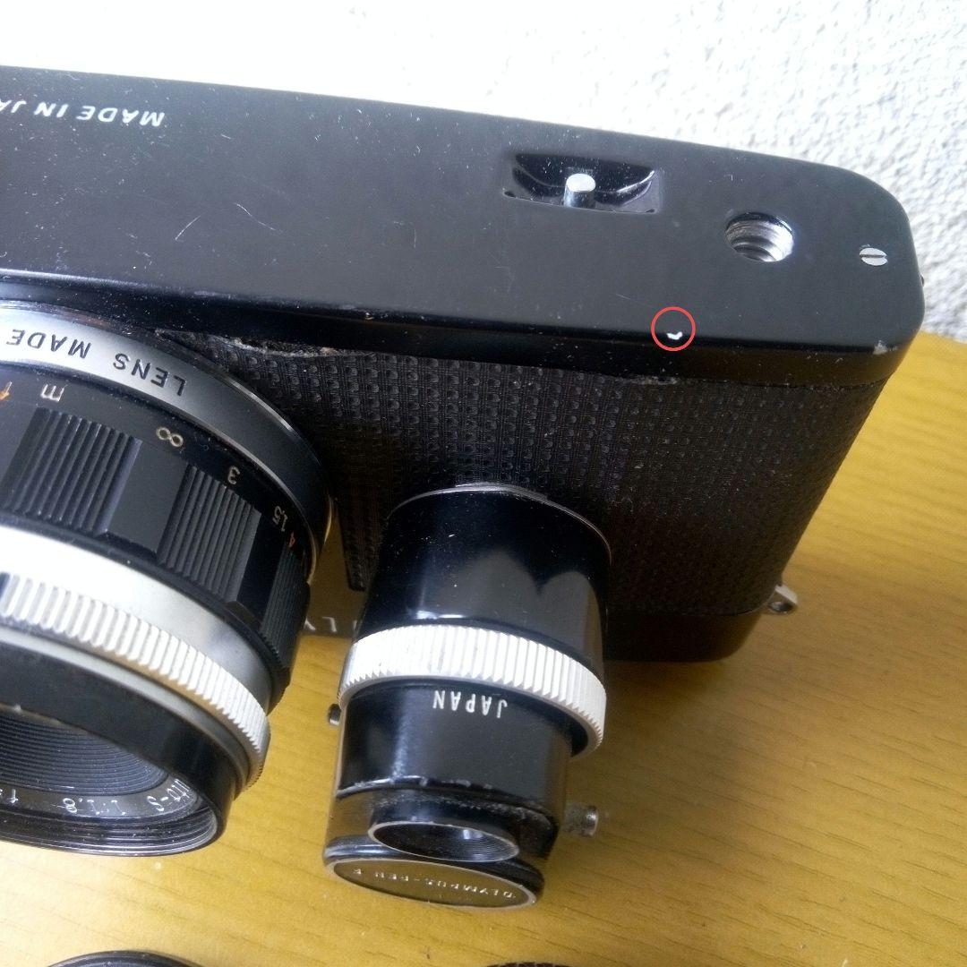 黒塗り Olympus PEN F フィルムカメラ実働品