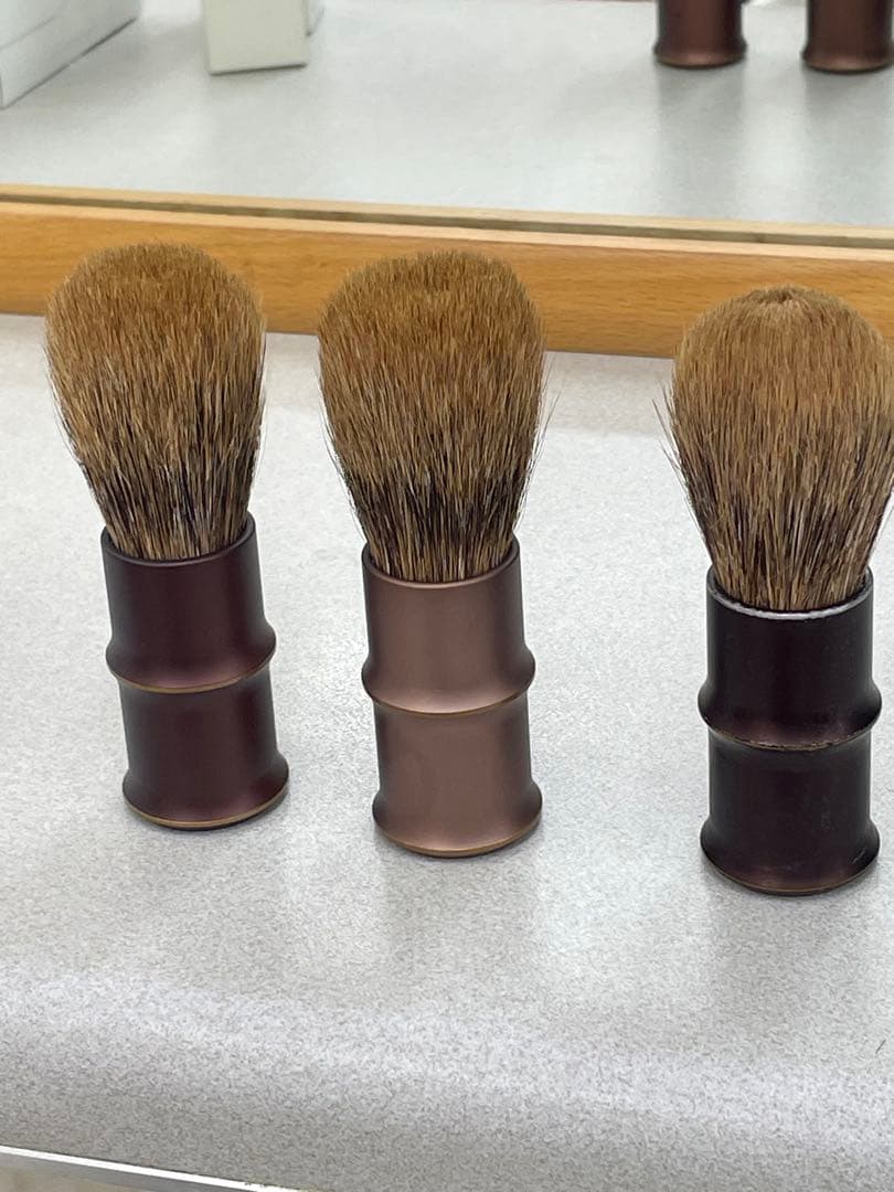 熊野筆　シェービングブラシ　理容