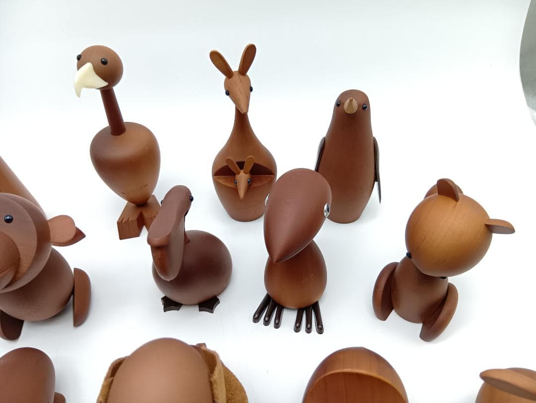 千趣会　ロイヤルペット　19体セット　木製　動物　置物