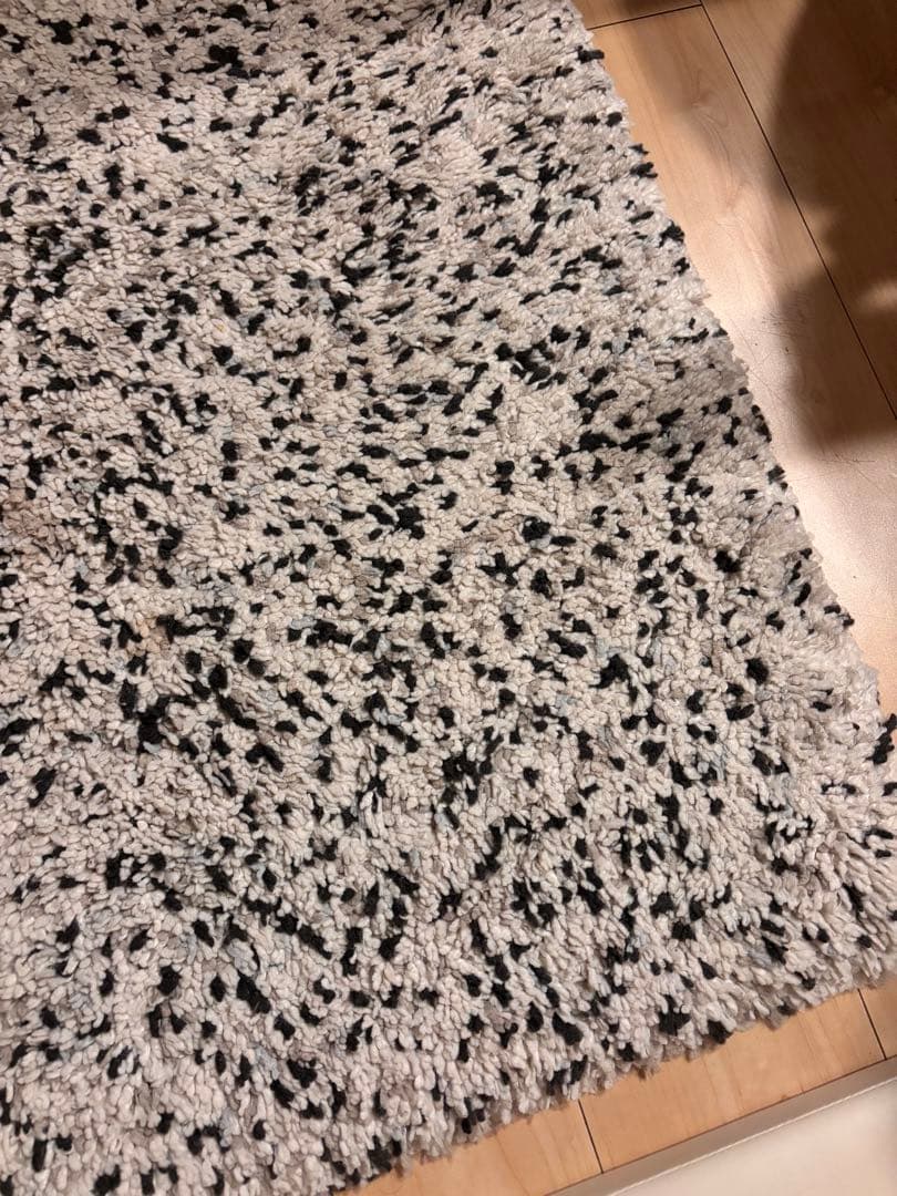IKEA ラグ　VINDUM ヴィンドゥム ホワイト　133 × 180