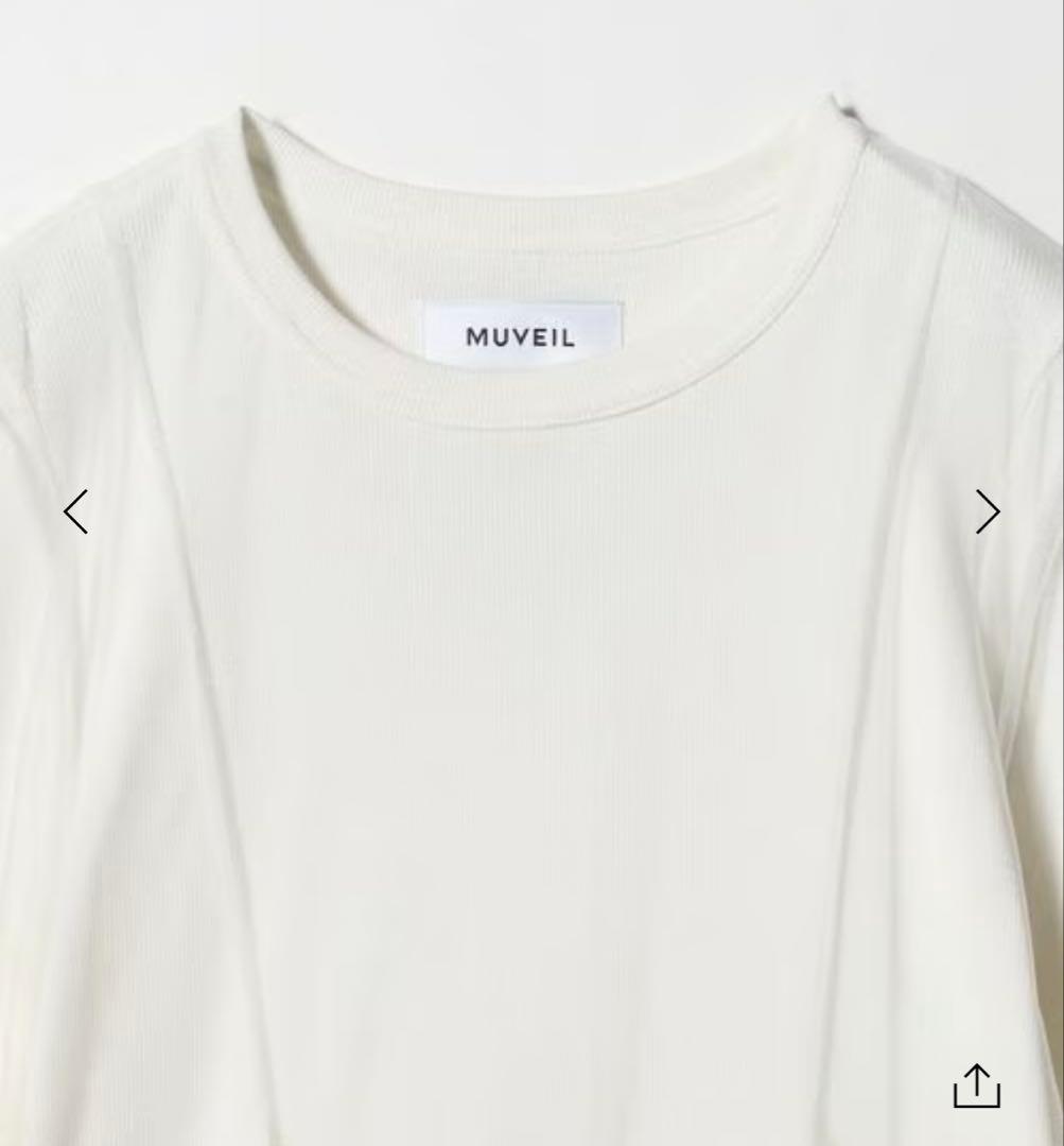 MUVEIL シアー レイヤード トップス