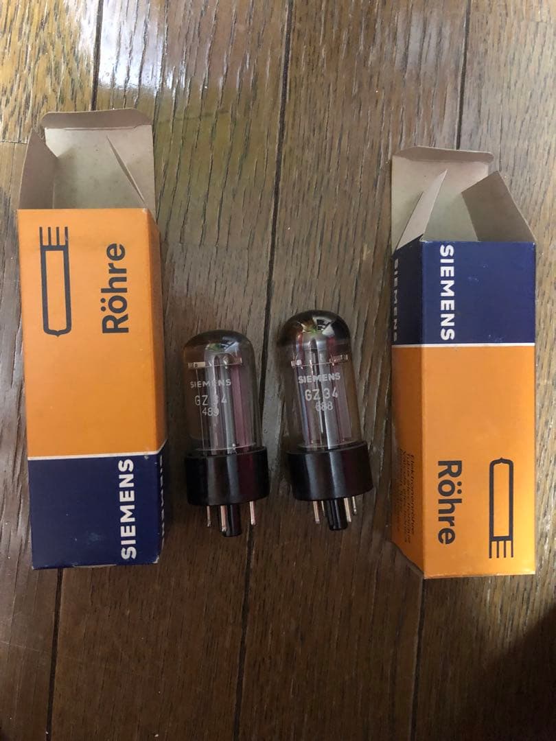 Siemens GZ34 真空管 2本セット箱付き