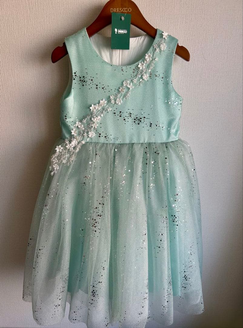DRESCCO・ミントグリーンシルバー リバードレス