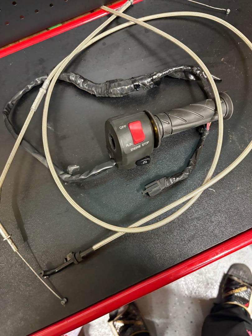 mnゼファー400 スイッチボックス　アクセルワイヤーセット