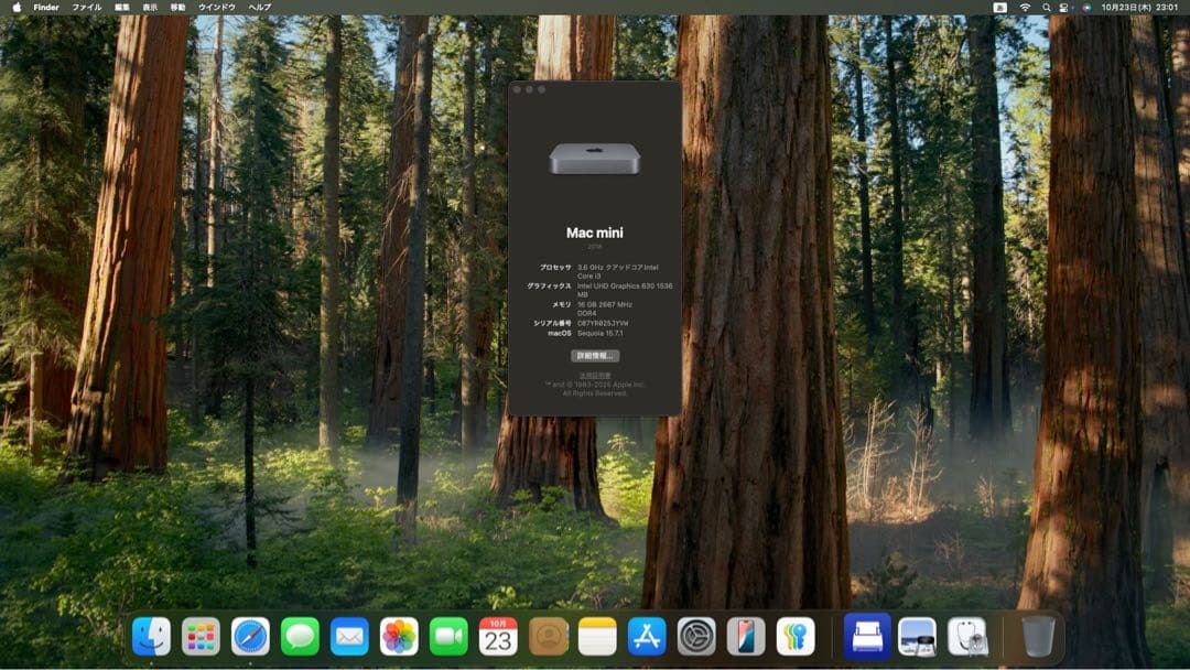 Apple Mac mini スペースグレー 本体 2018