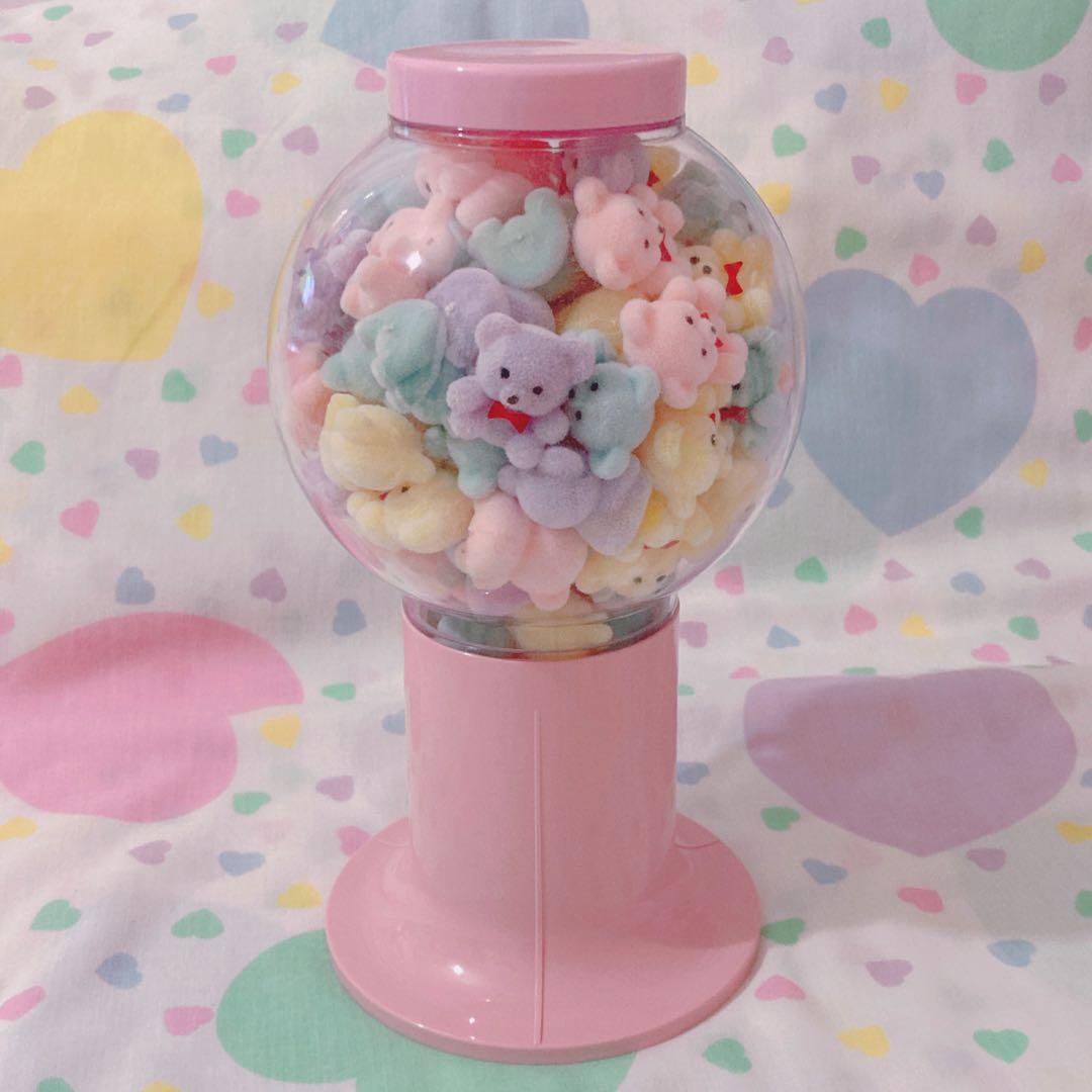 ♡フロッキーくまちゃん入りガムボールマシン レトロファンシー spank♡