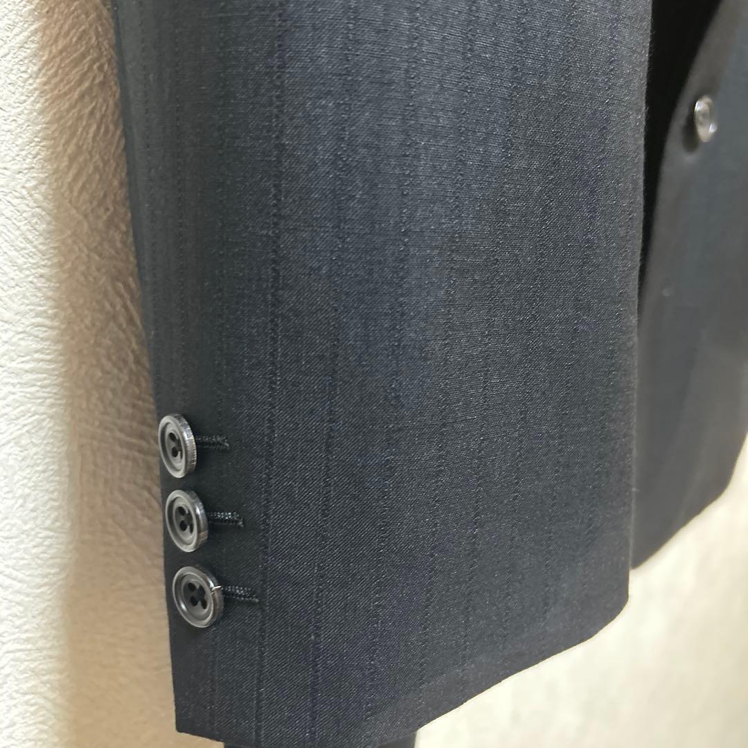 ドナートヴィンチ ビジネススーツ定番ブラック　BB7希少サイズ美品カシミア混