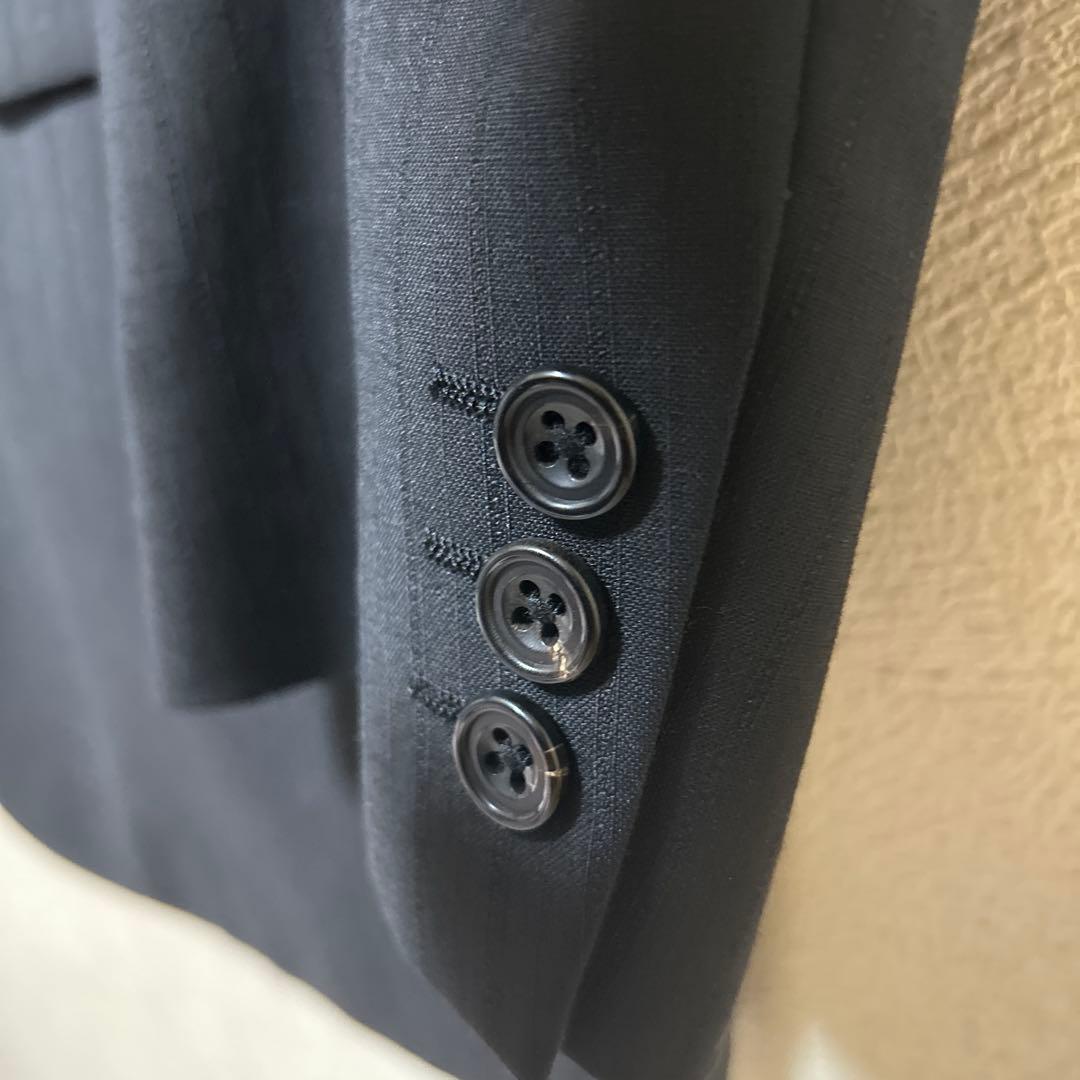 ドナートヴィンチ ビジネススーツ定番ブラック　BB7希少サイズ美品カシミア混