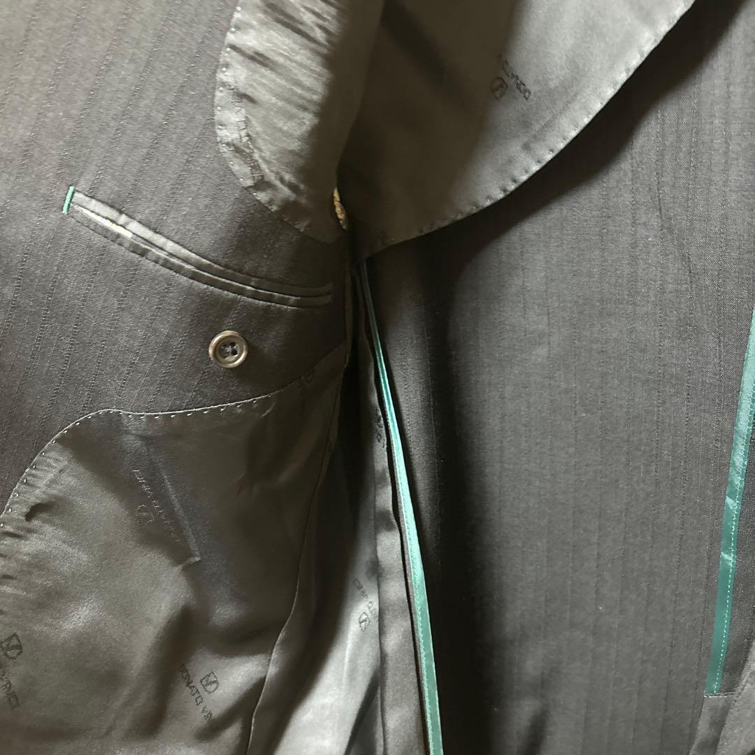 ドナートヴィンチ ビジネススーツ定番ブラック　BB7希少サイズ美品カシミア混