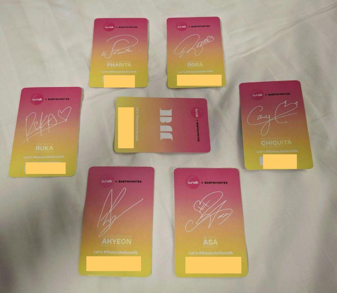 BABYMONSTER Sunslk コラボトレカ コンプリート7枚セット