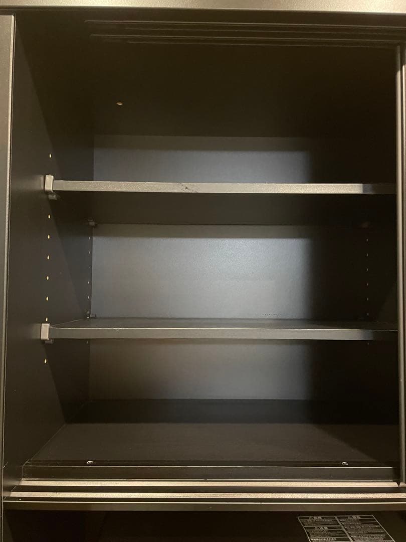 （オレオ）ニトリ　リリガーレ　120 黒の木製キッチン収納引き出し付き