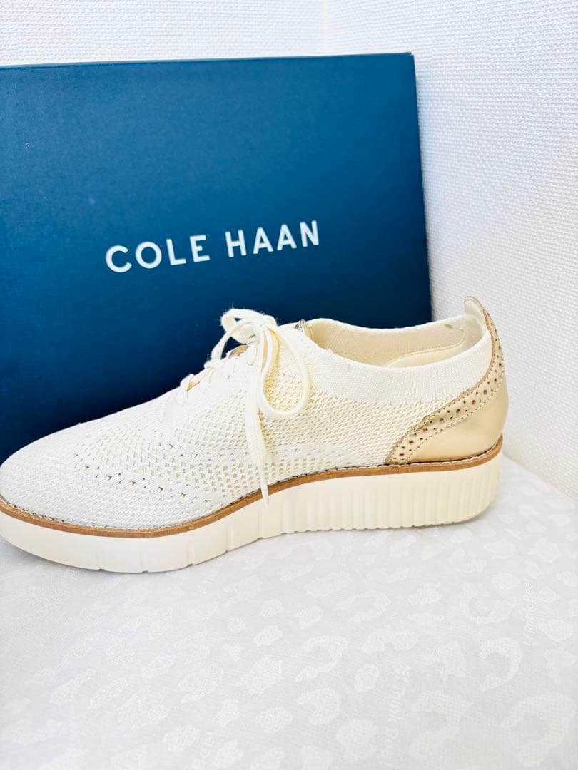 COLE HAAN プラットフォーム ・アイボリー☆極美品