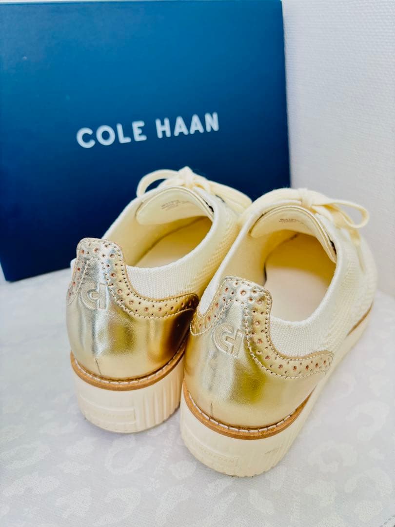 COLE HAAN プラットフォーム ・アイボリー☆極美品