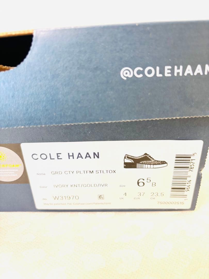 COLE HAAN プラットフォーム ・アイボリー☆極美品