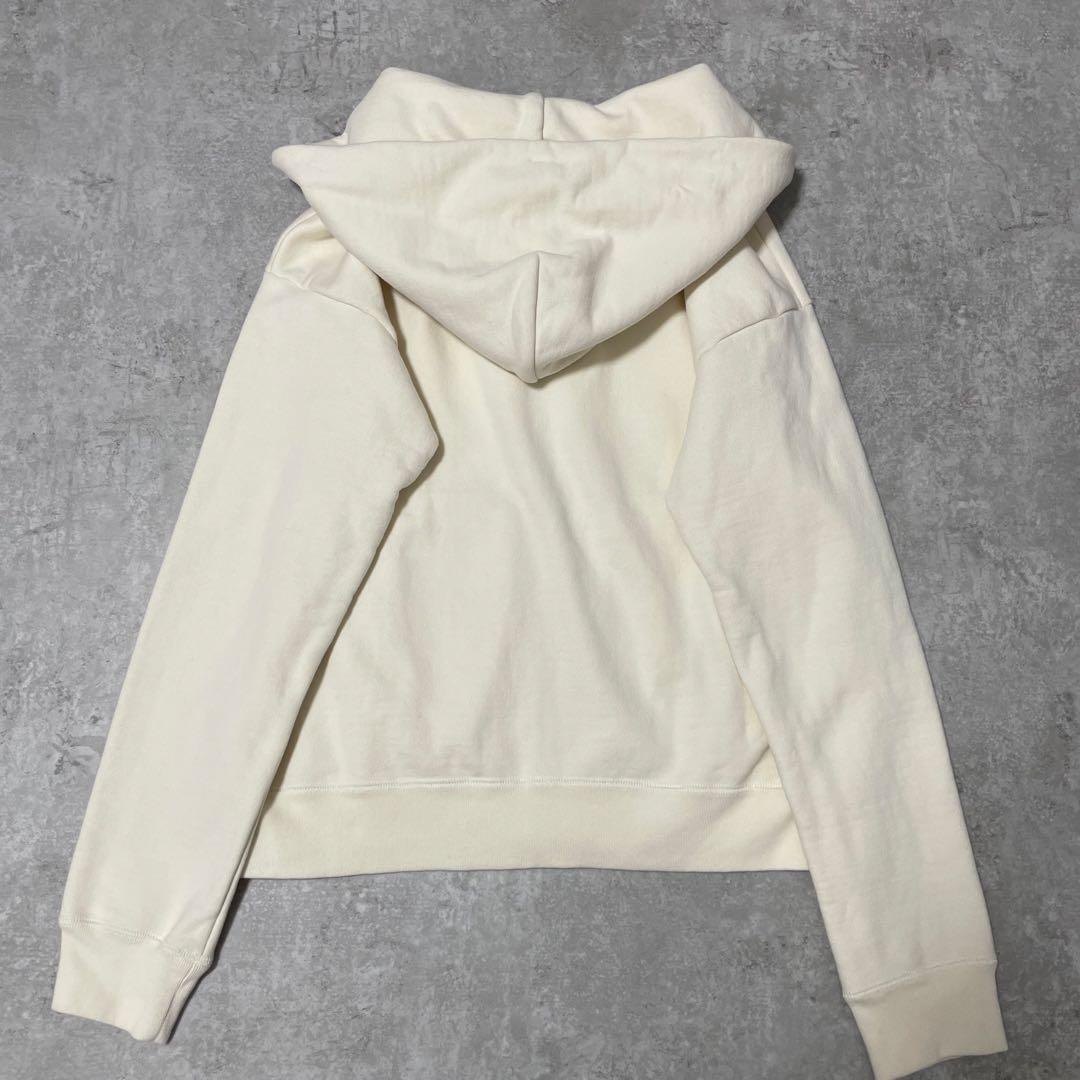 theory luxe アイボリーフルジップパーカー 綿100% 定価2.6万