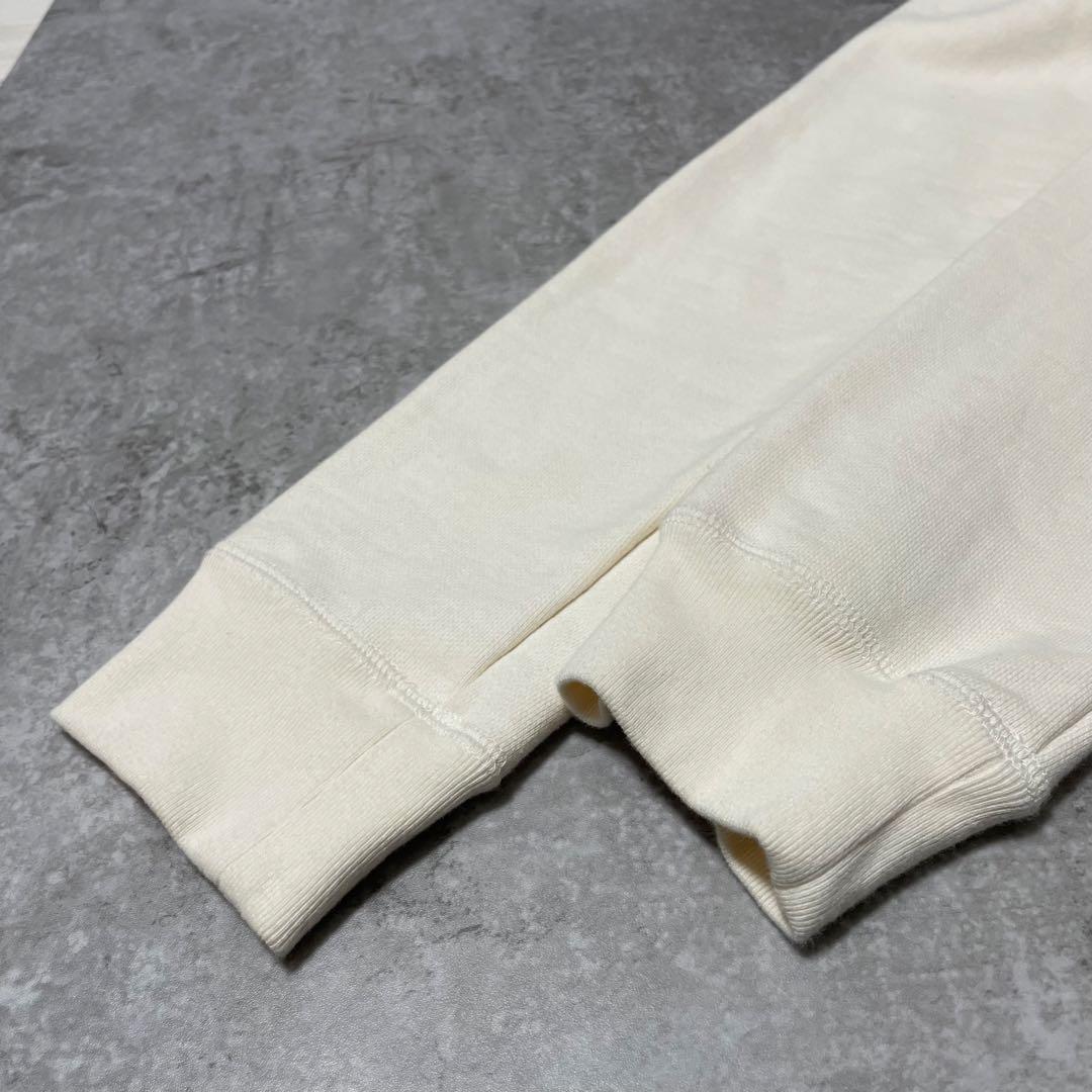 theory luxe アイボリーフルジップパーカー 綿100% 定価2.6万