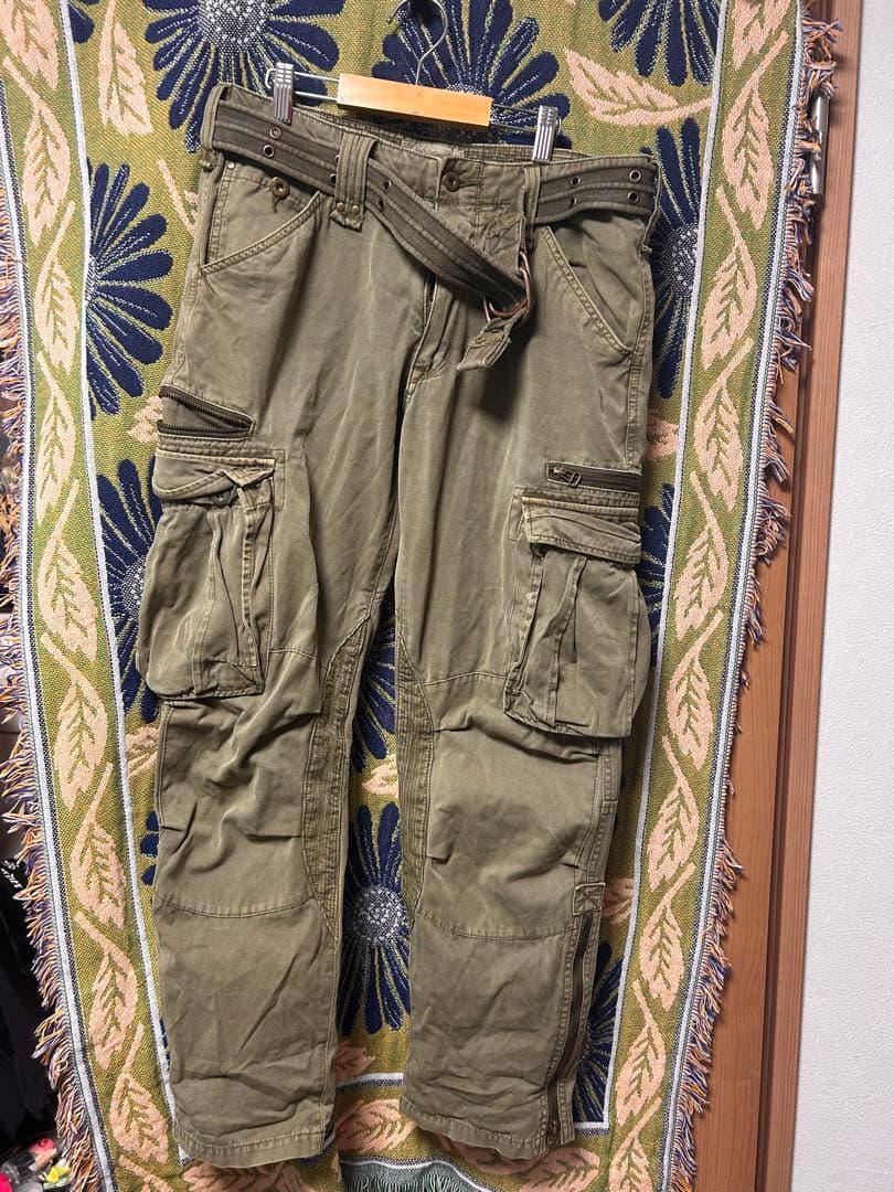 avirex Y2K ギミック　カーゴパンツ　ベルト付き