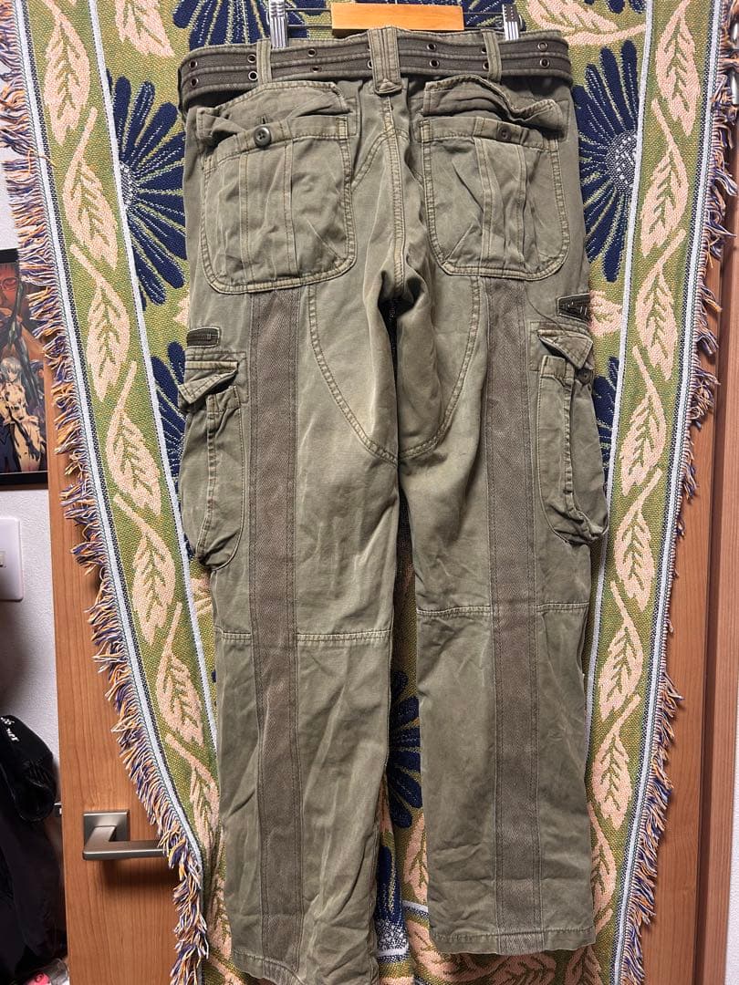 avirex Y2K ギミック　カーゴパンツ　ベルト付き