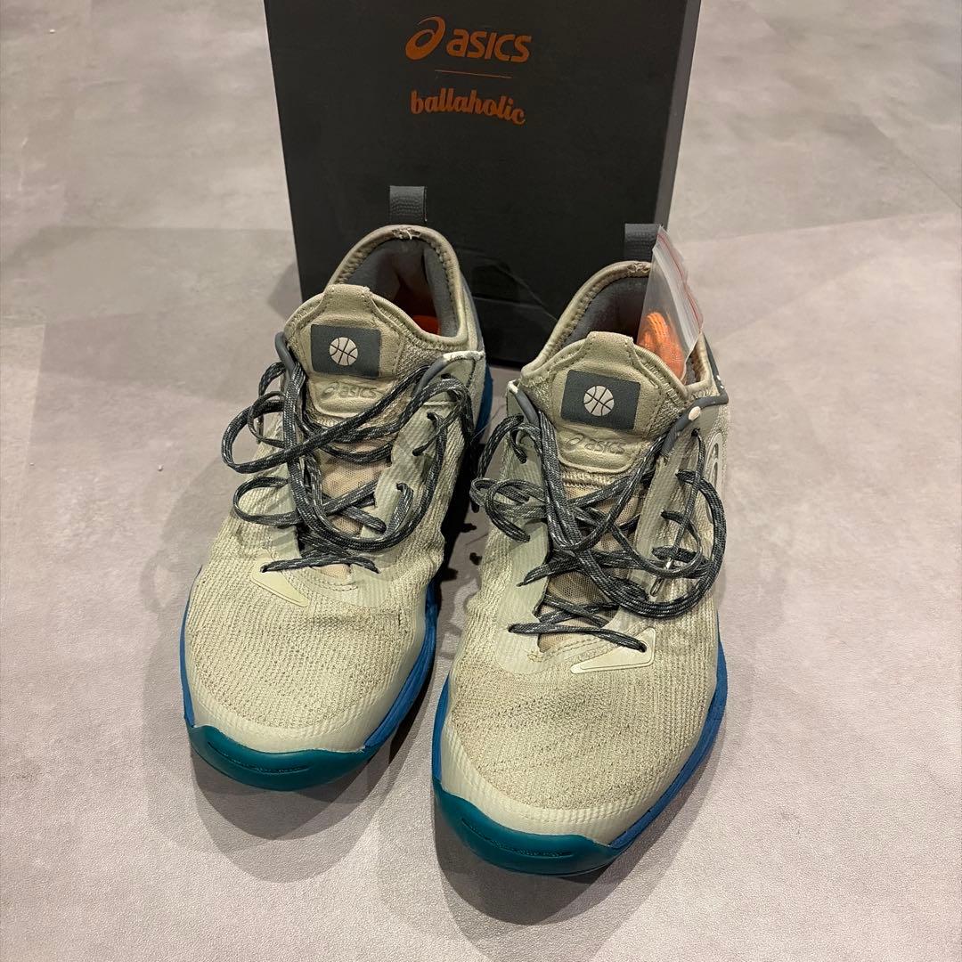 ASICS ballaholic バスケットシューズ 25.5㎝　替え紐、外箱付