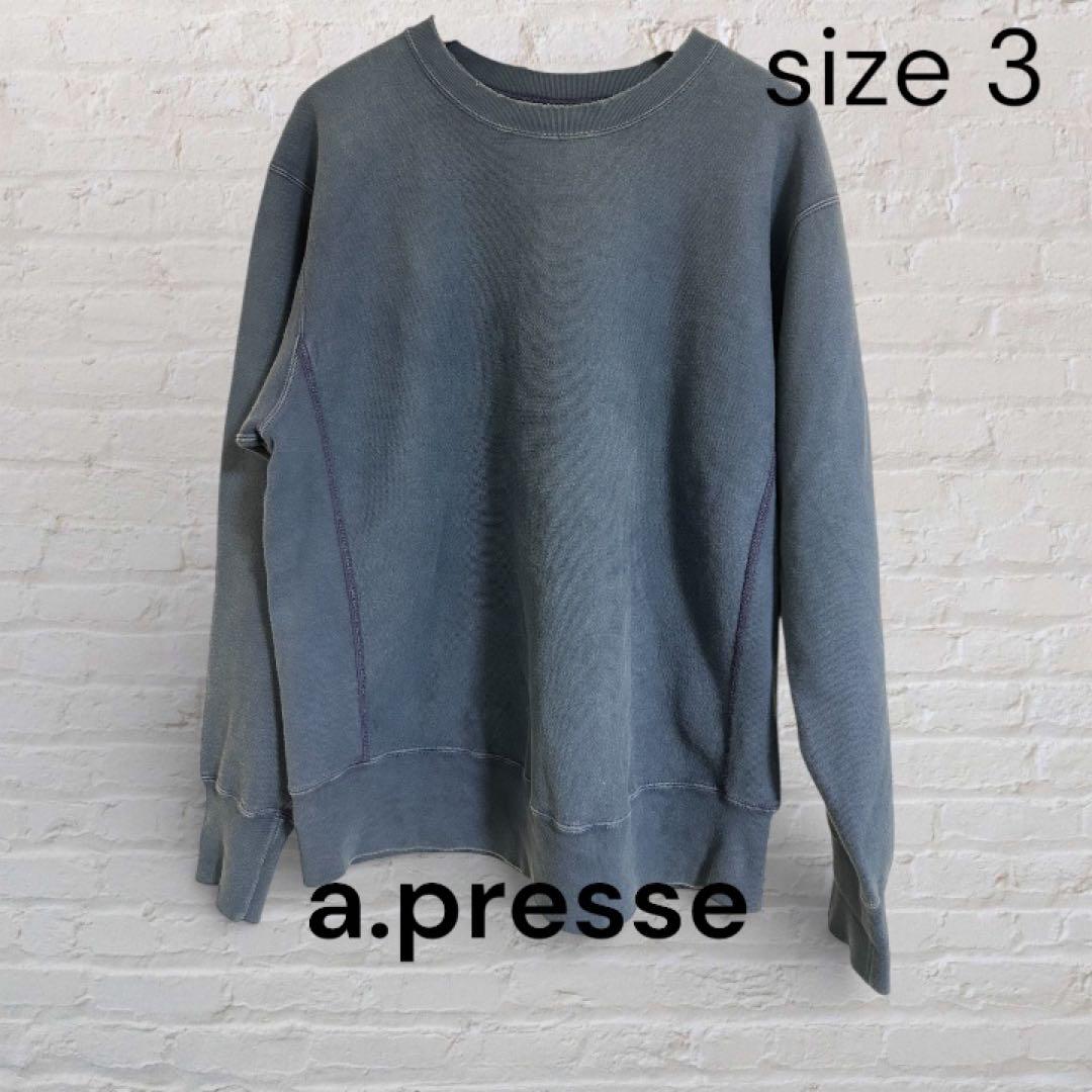 A.PRESSE アプレッセ Vintage スウェット ネイビー 3