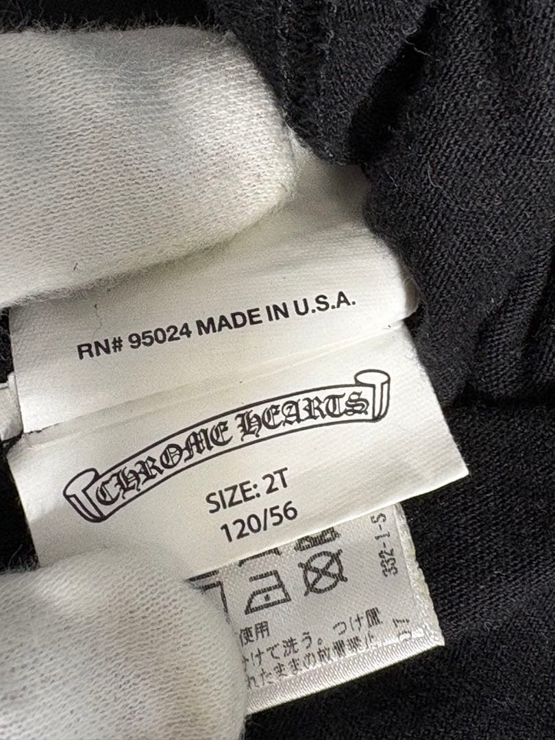 Chrome Hearts 黒 Tシャツ 子供用
