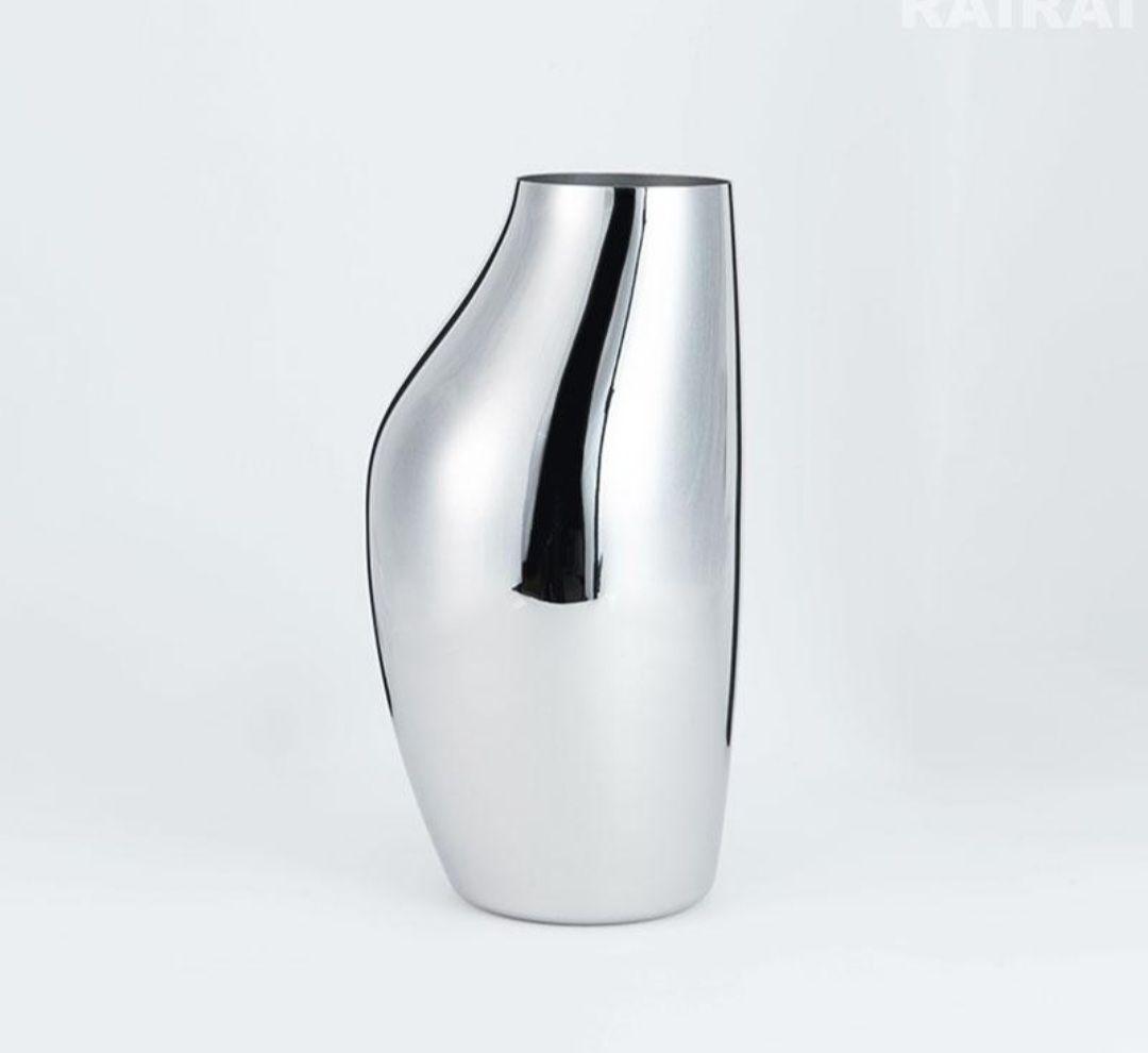 ジョージ・ジェンセン　SKYコレクション　フラワーベース　ステンレス　デンマーク