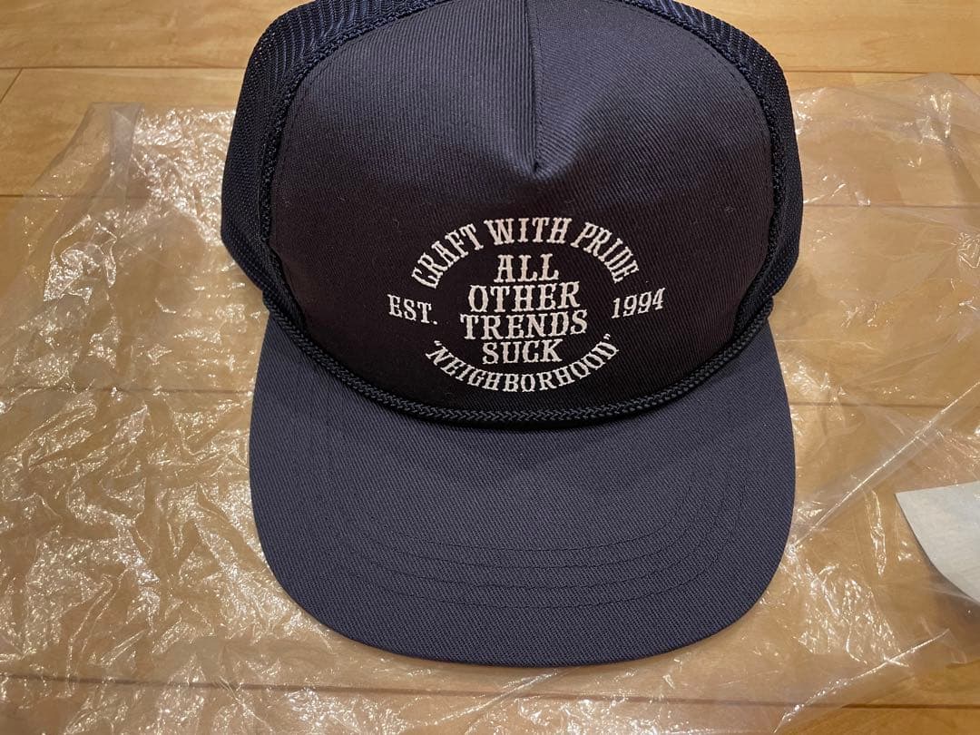 NEIGHBORHOOD メッセージキャップ ネイビー