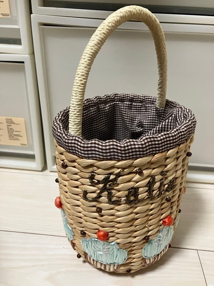 Katie かごバッグ ベージュ