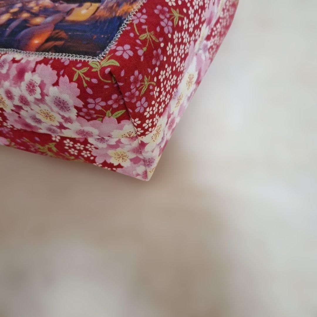 激レアねことうさぎパネル生地　ハンドメイド　ミニバック　フラットポーチ