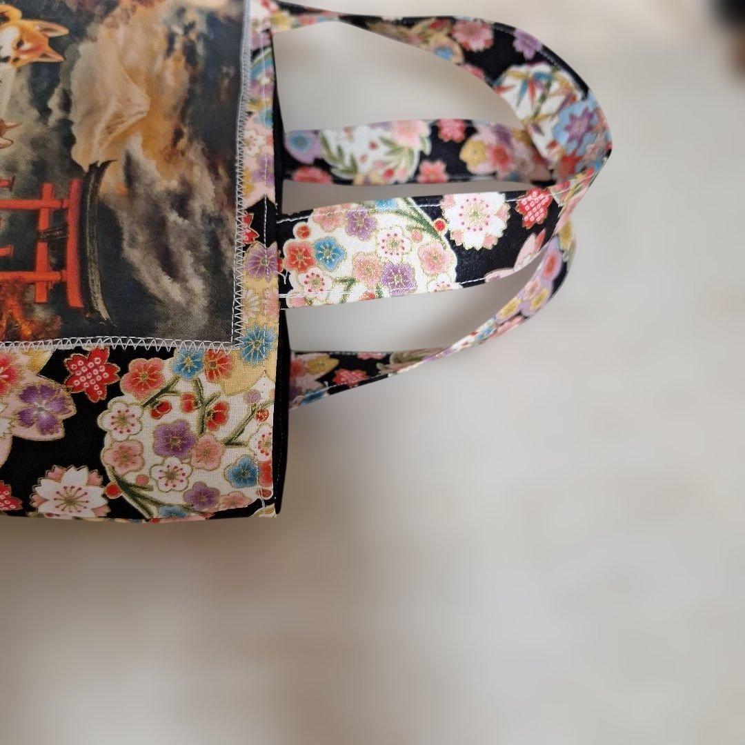 激レアねことうさぎパネル生地　ハンドメイド　ミニバック　フラットポーチ