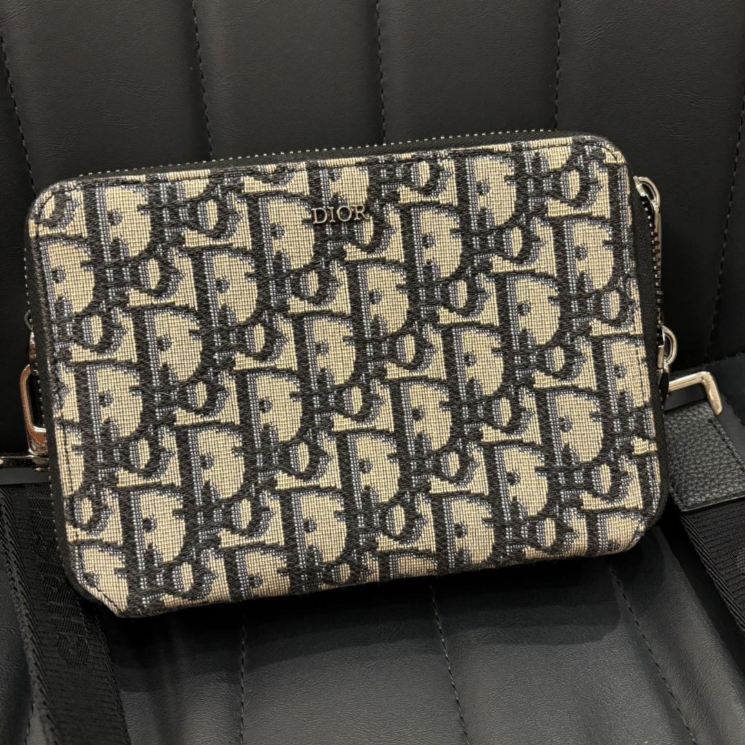 Dior ショルダーバッグ ネイビー/ベージュ