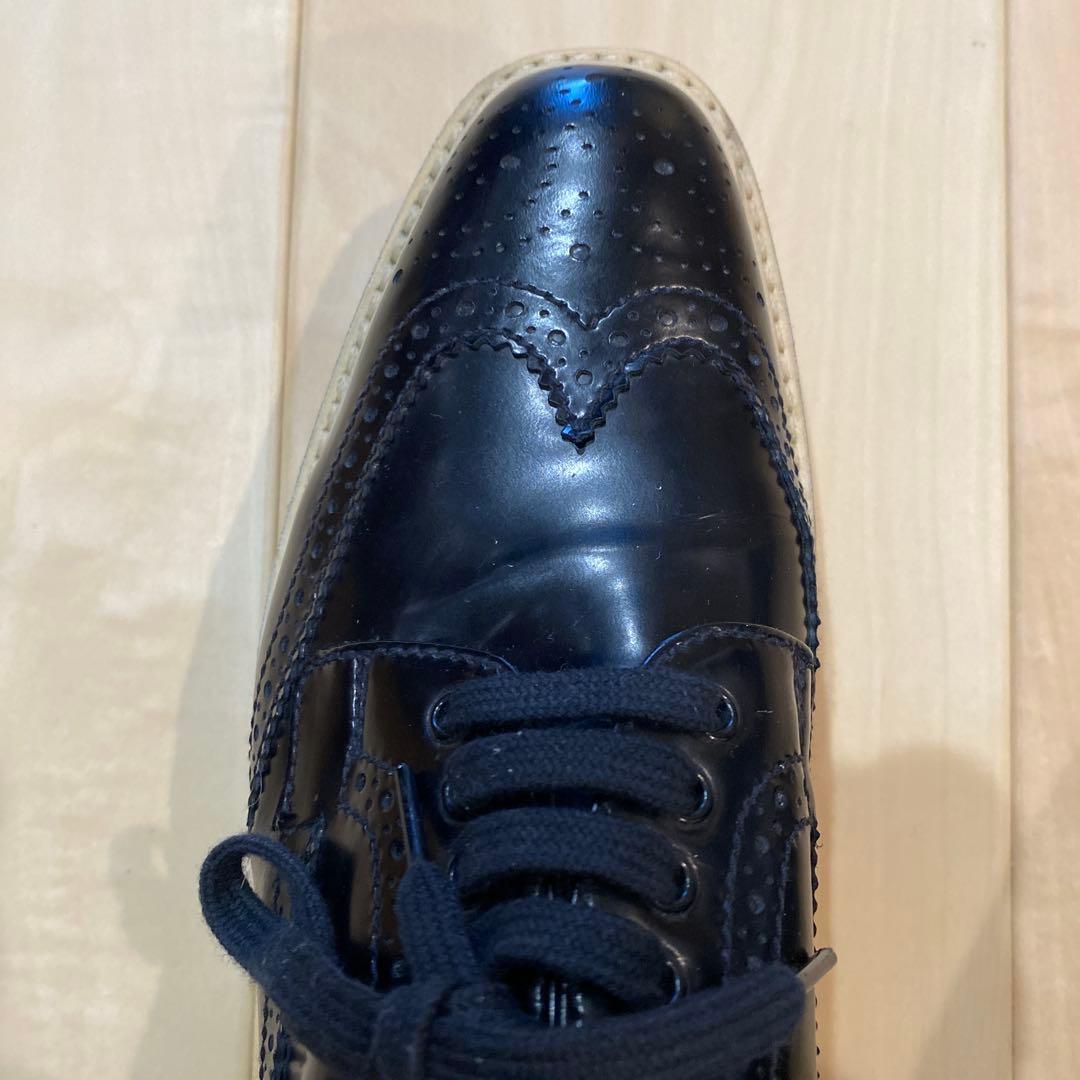 PRADA ウィングチップ レースアップシューズ　36