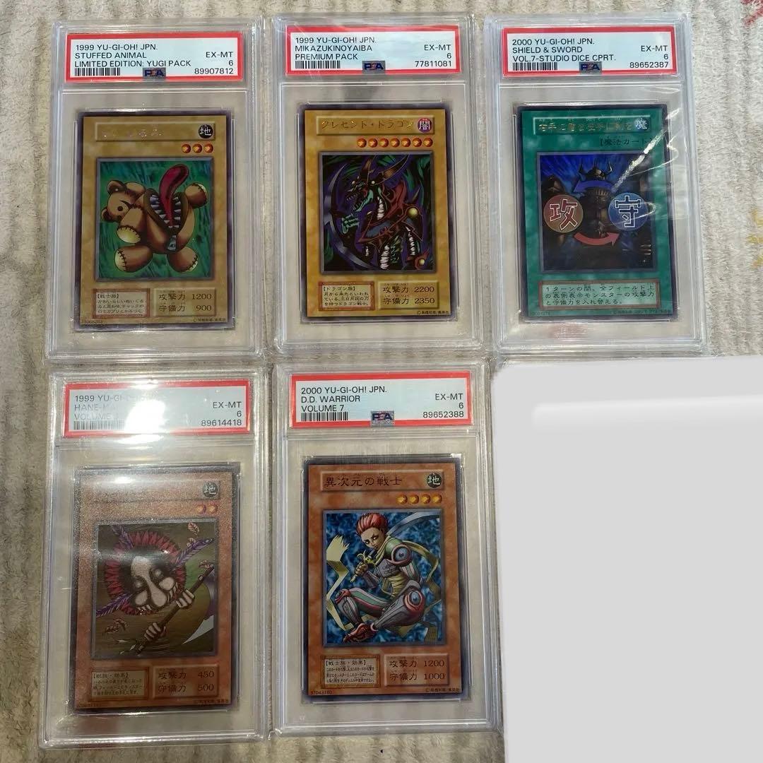 遊戯王　初期　PSA6鑑定品　5枚セット